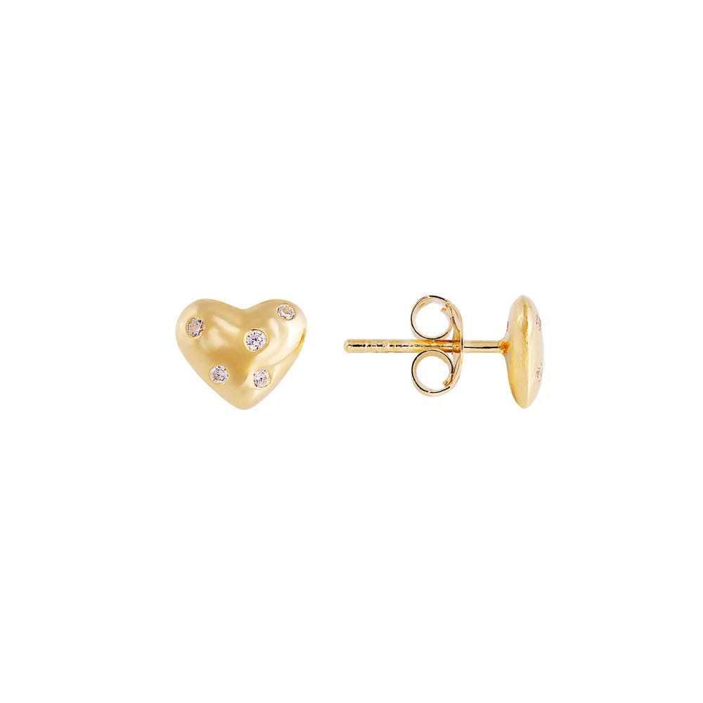 FAIRLEY Twilight Heart Studs