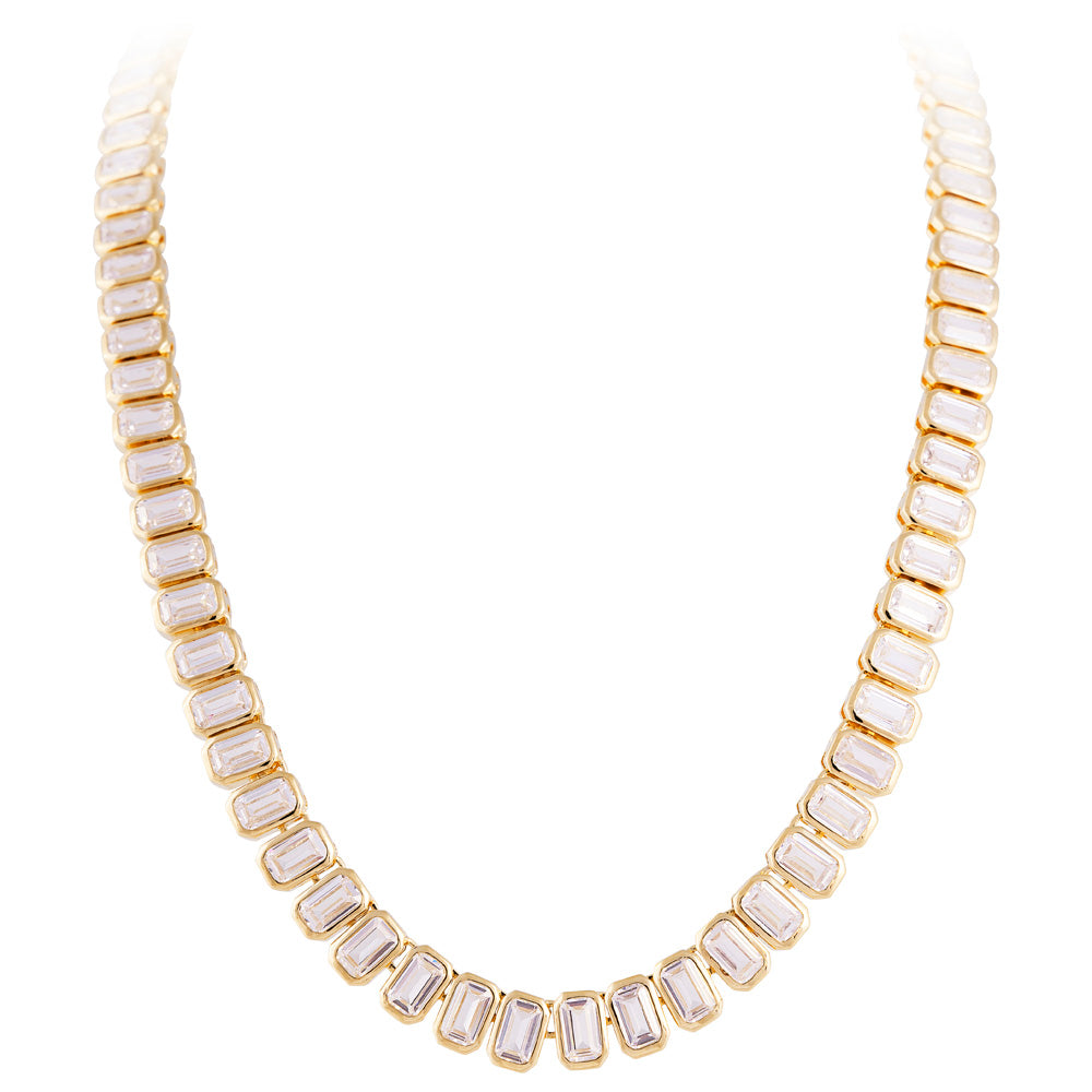 FAIRLEY Blanc Tennis Necklace