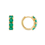 FAIRLEY Midi Hoops GREEN AGATE