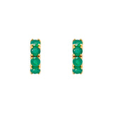 FAIRLEY Midi Hoops GREEN AGATE