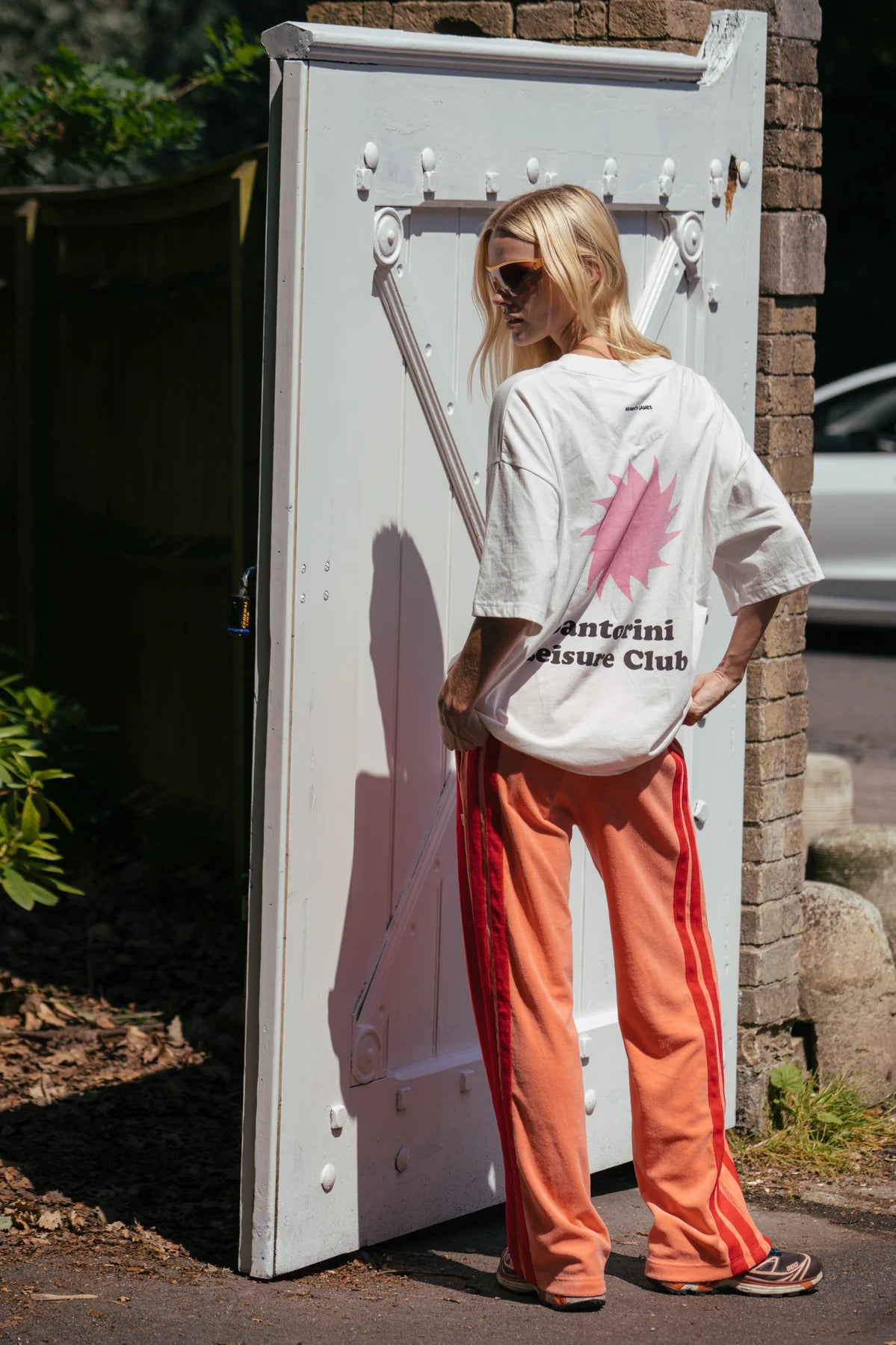 AJ Santorini Oversized Tee Warm White