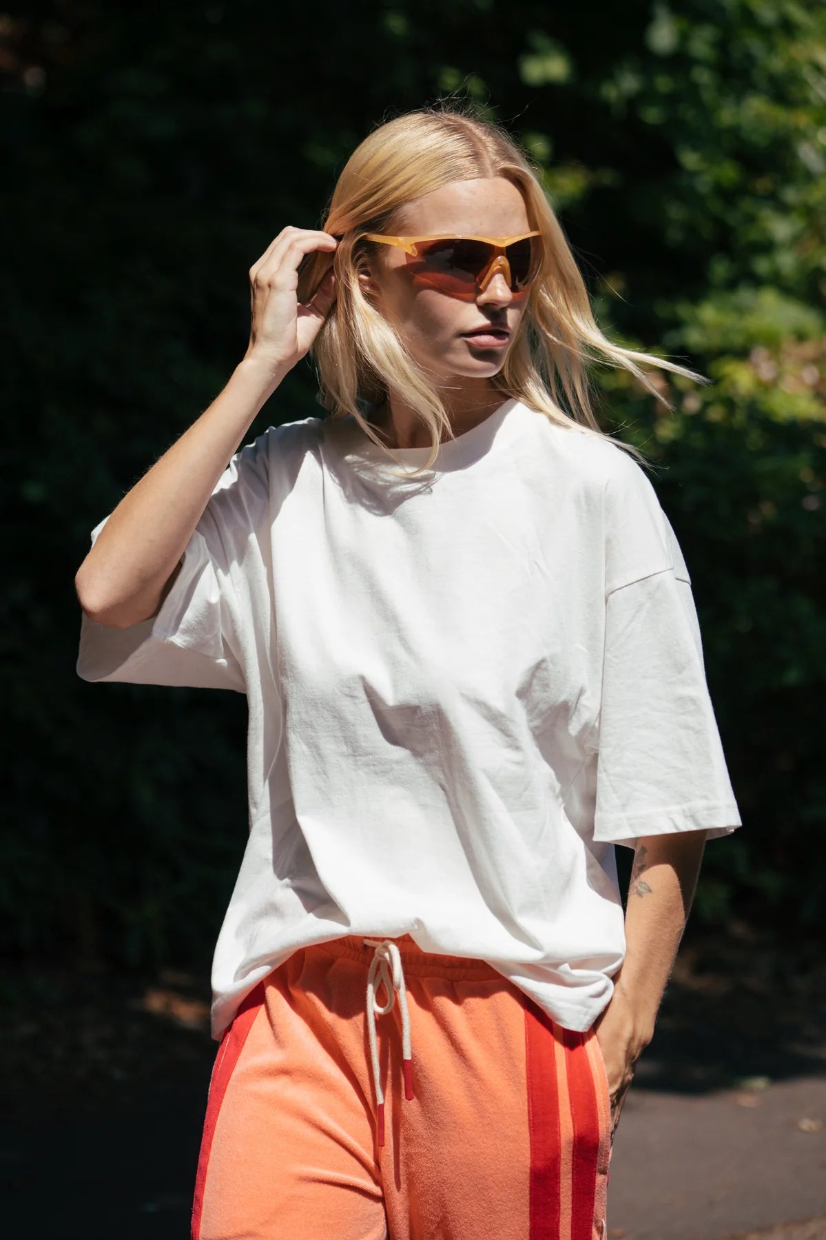 AJ Santorini Oversized Tee Warm White