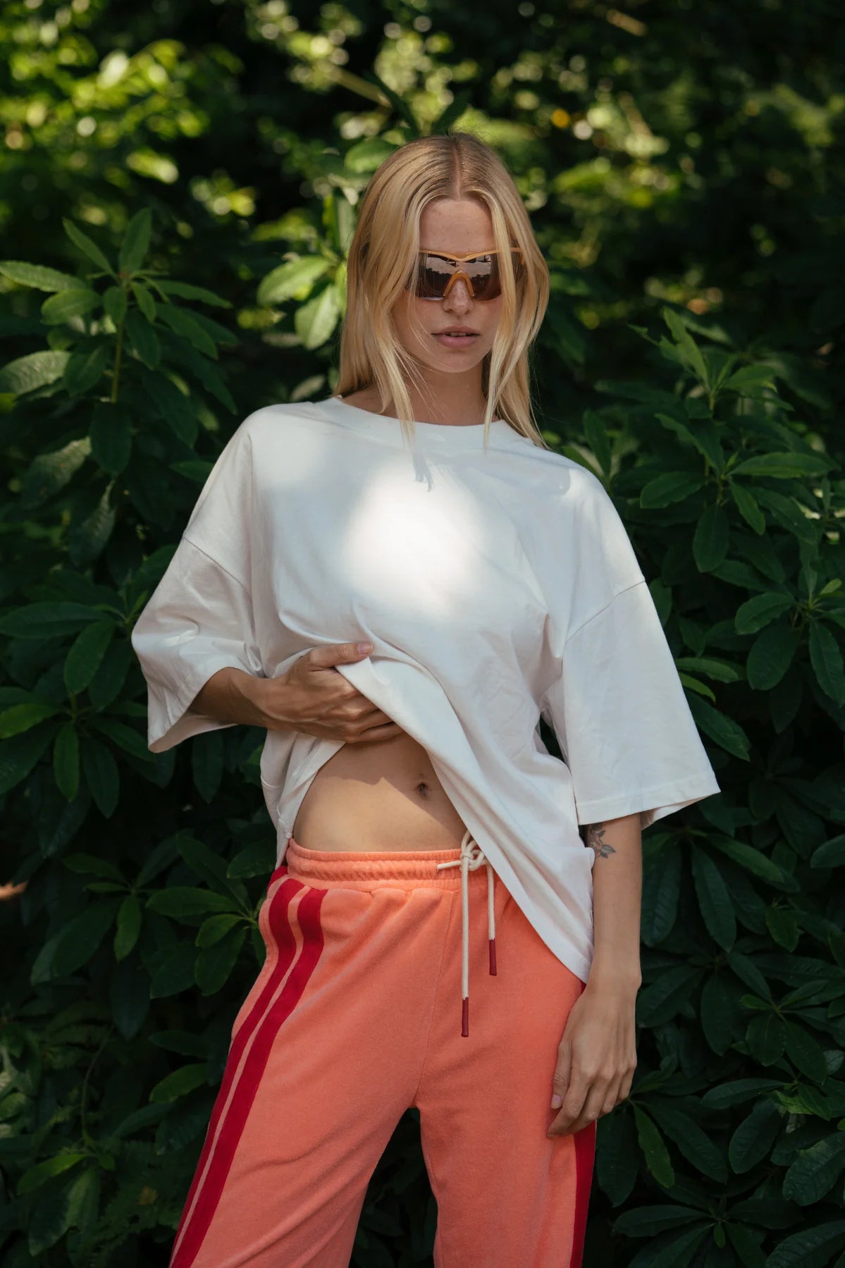 AJ Santorini Oversized Tee Warm White