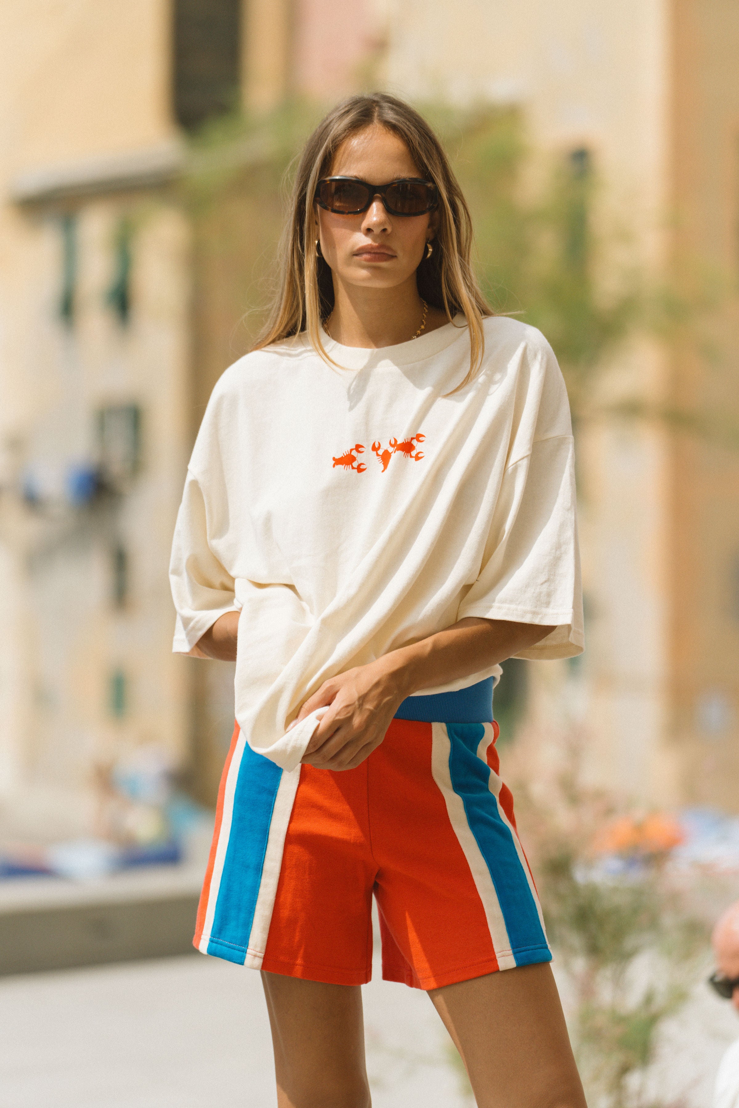 AJ Lobster Oversized Tee NATURAL