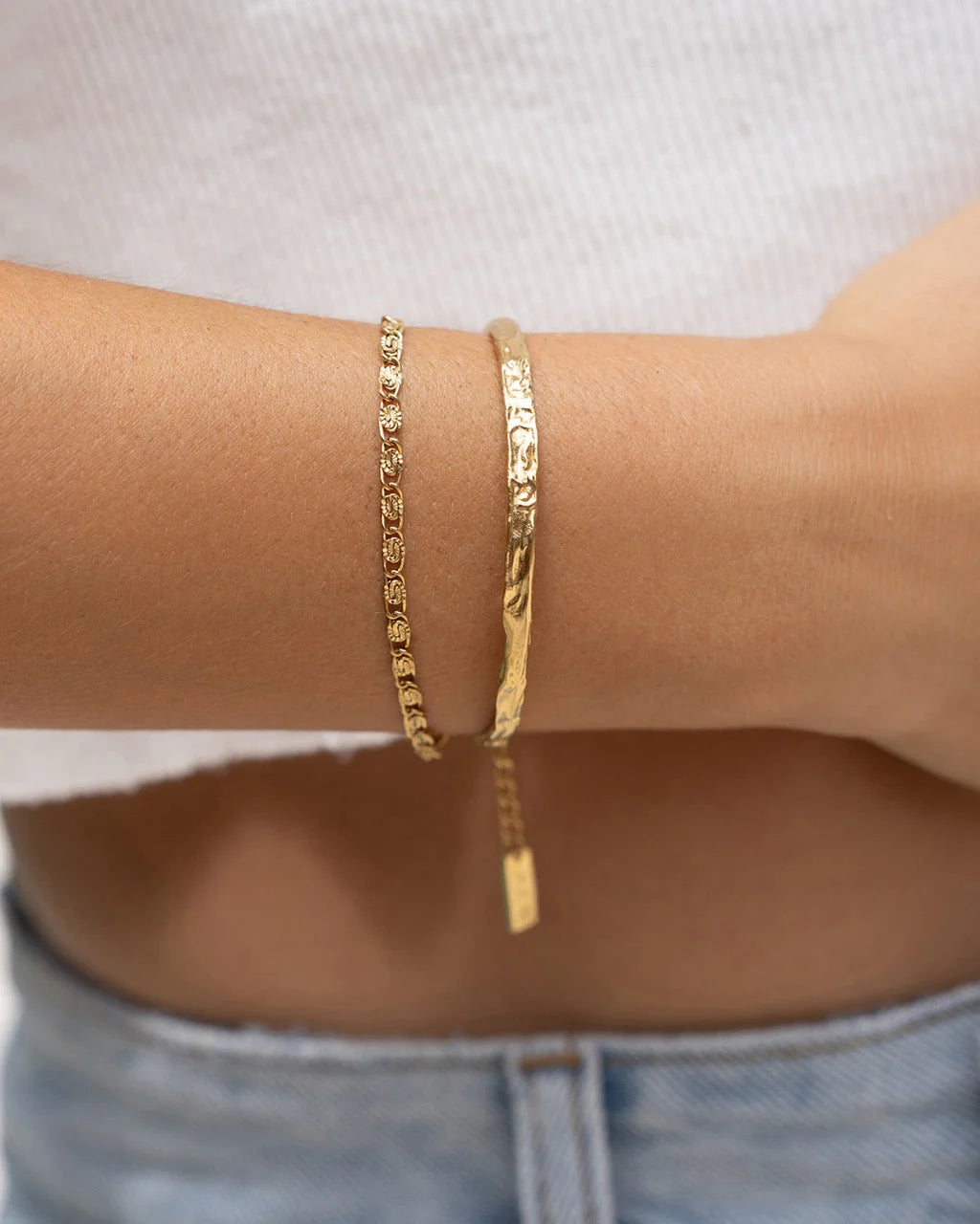 Arms of Eve Dragon Gold Chain Bracelet