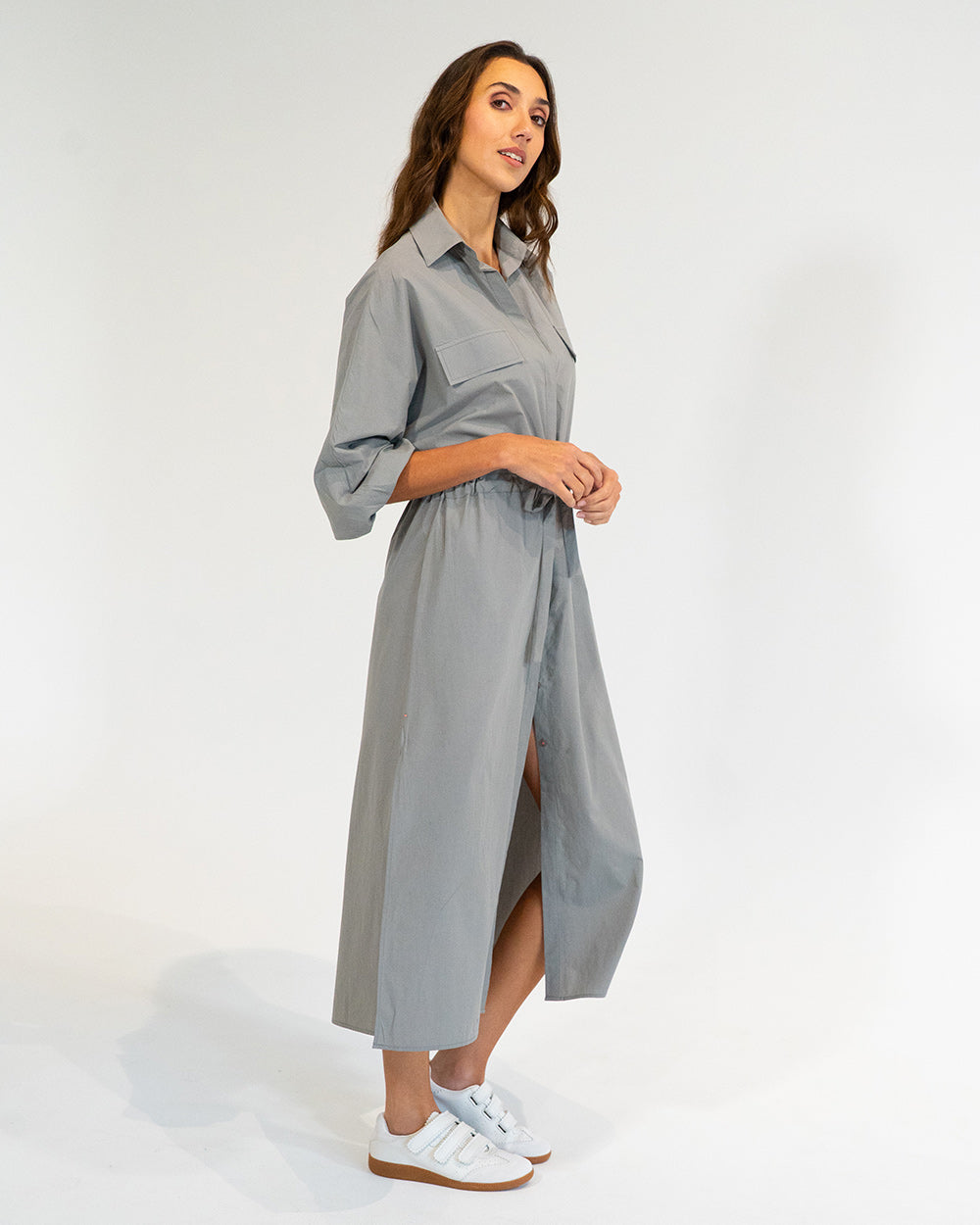 ELMS & KING Daytona Shirt Dress KHAKI