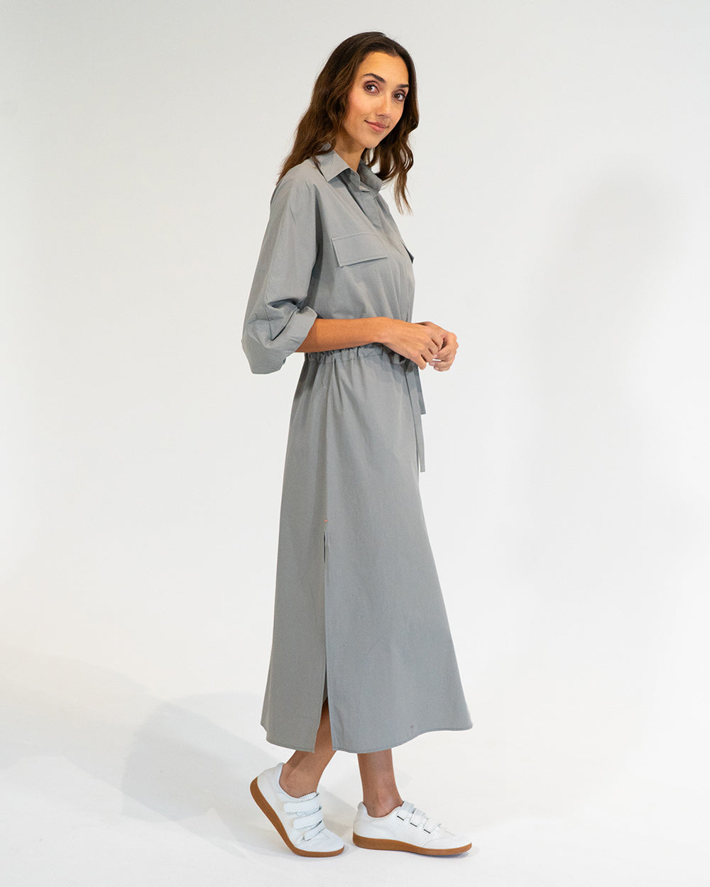 ELMS & KING Daytona Shirt Dress KHAKI