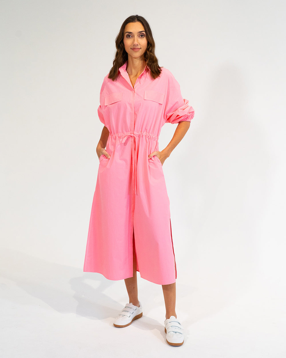 ELMS & KING Daytona Shirt Dress PINK