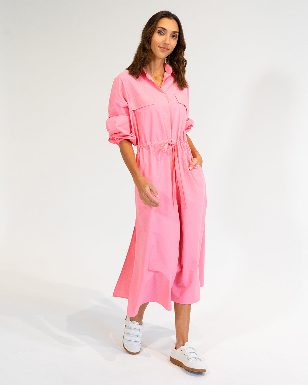 ELMS & KING Daytona Shirt Dress PINK