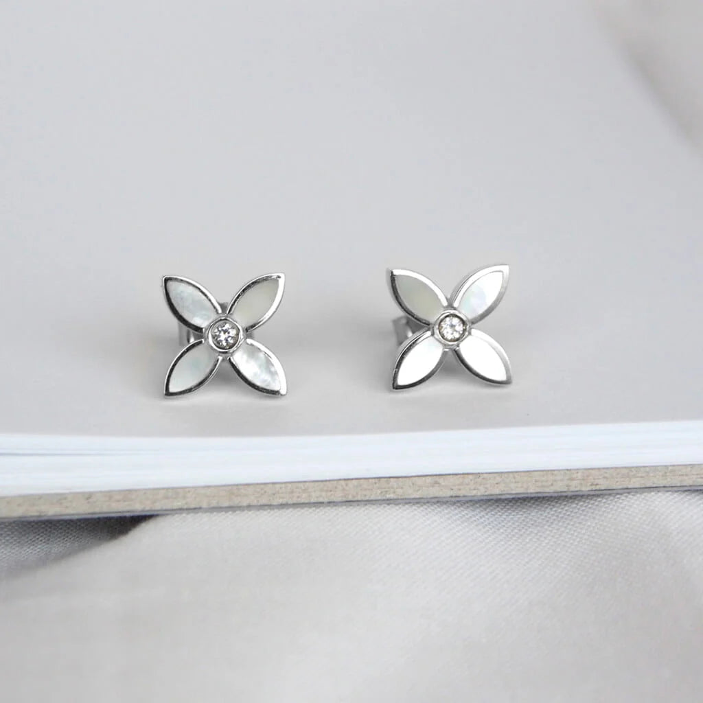 MURKANI Desert Flower Mini Stud SILVER