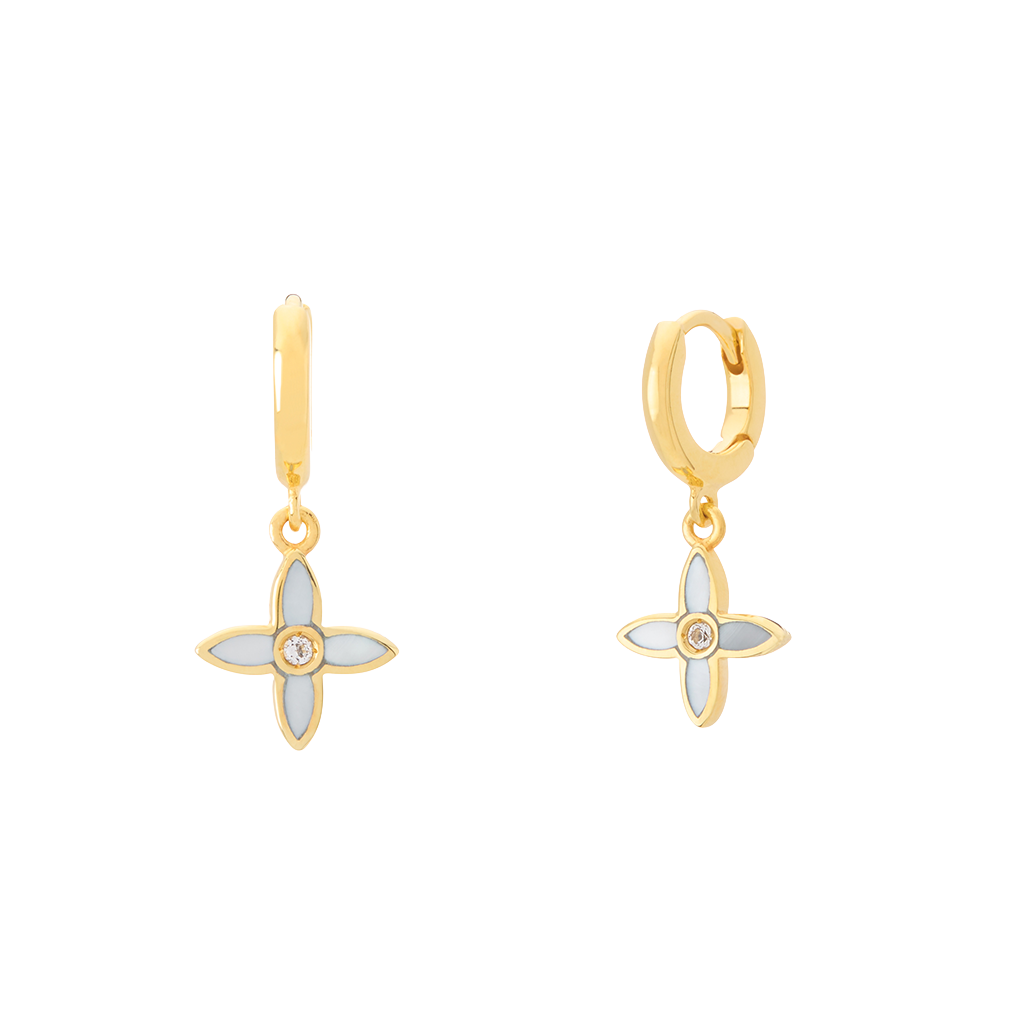 MURKANI Desert Flower Huggie GOLD