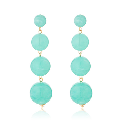 Galaxy Drop Earrings AQUAMARINE