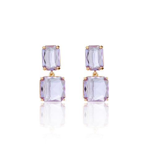 Deco Drop Earrings LILAC