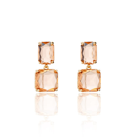 Deco Drop Earrings APRICOT