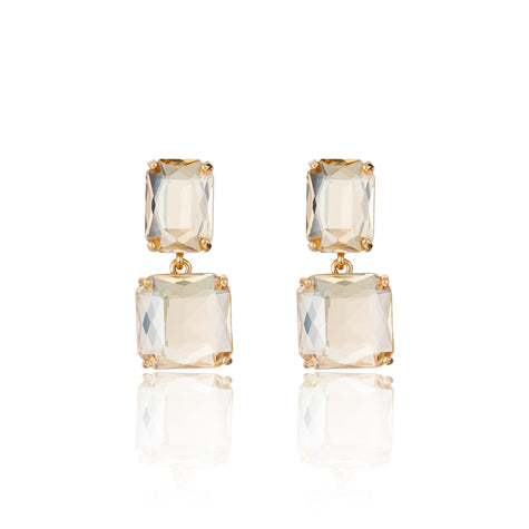 Deco Drop Earrings CHAMPAGNE