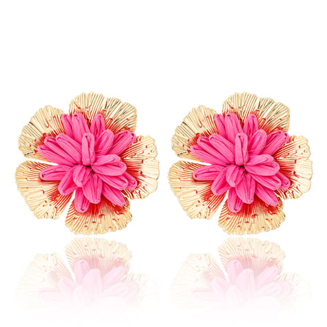 Mega Bloom Stud Earring PINK