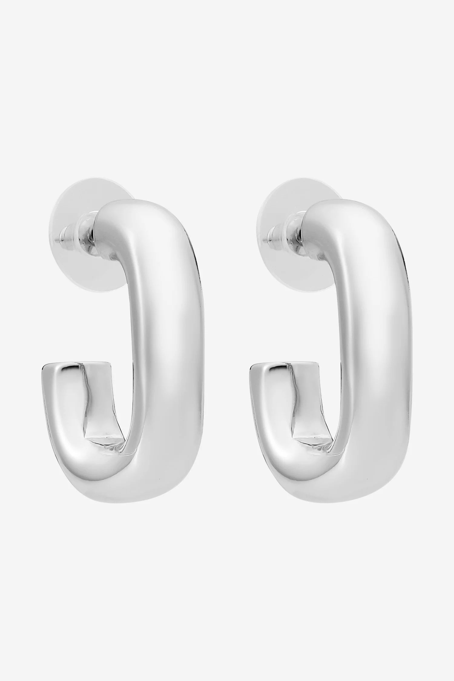 LIBERTE Kate Square Hoop SILVER