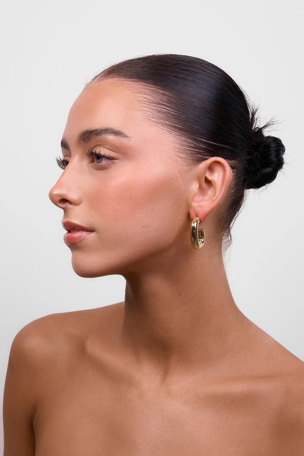 LIBERTE Kate Square Hoop GOLD