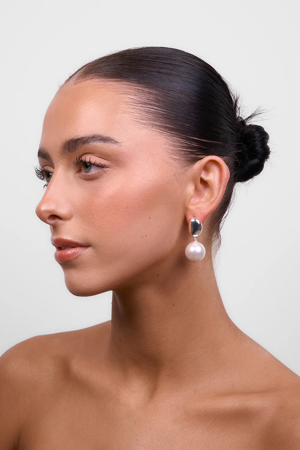 LIBERTE Selma Earring SILVER PEARL