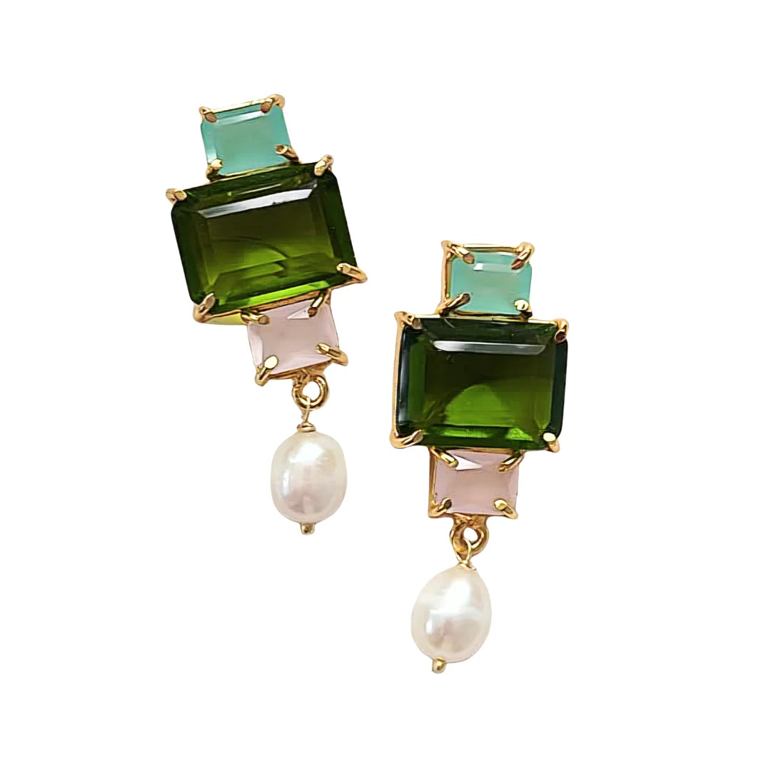 Statement Earrings MULTI & PEARL
