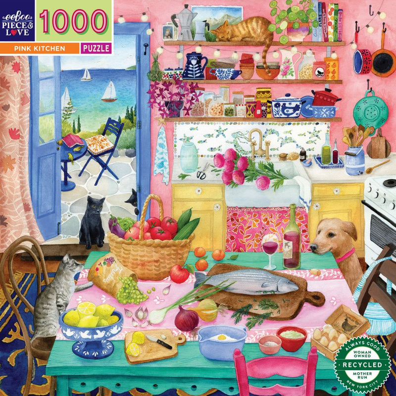 1000 pce Puzzle PINK KITCHEN