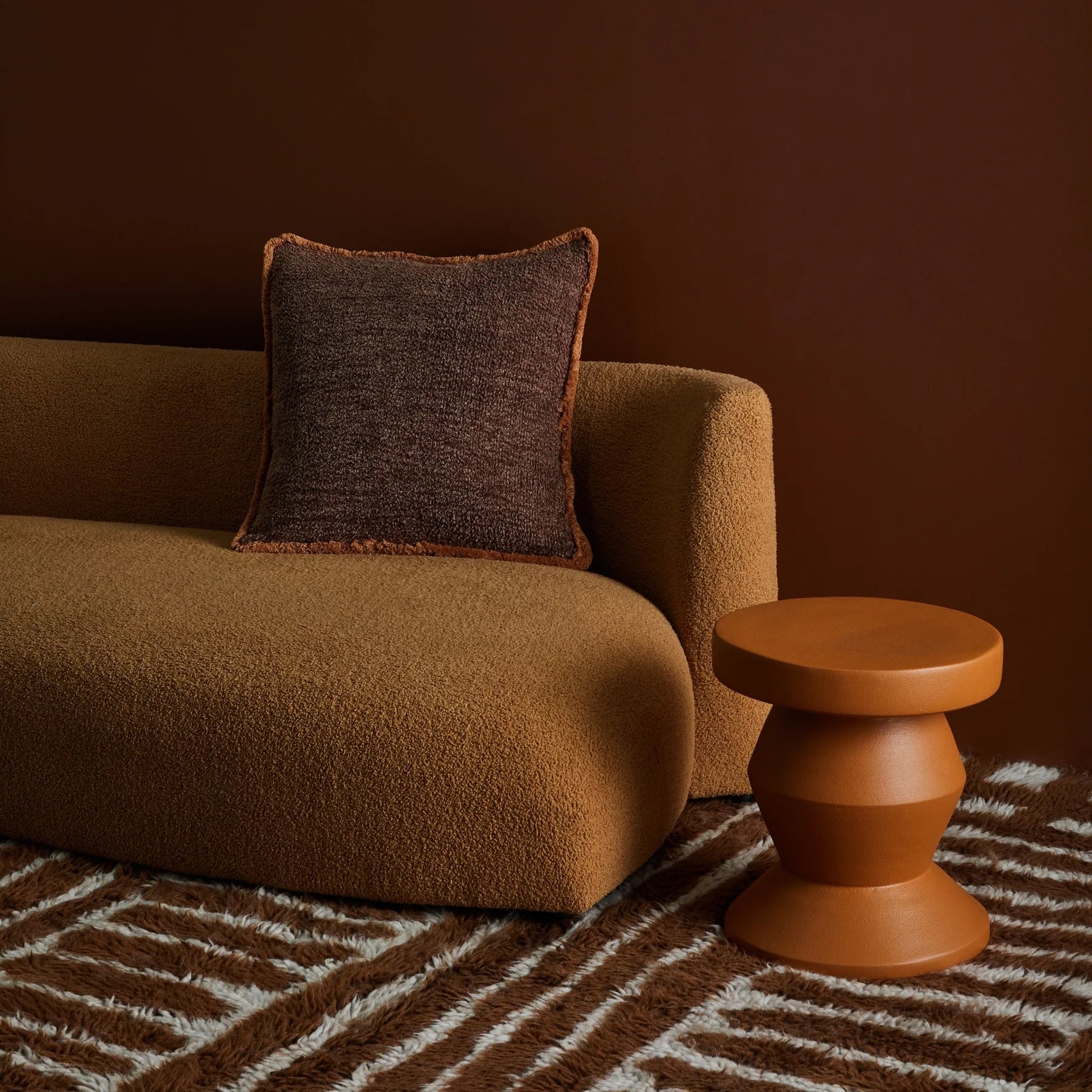 Bonnie & Neil Grain Hazelnut Cushion 50cm