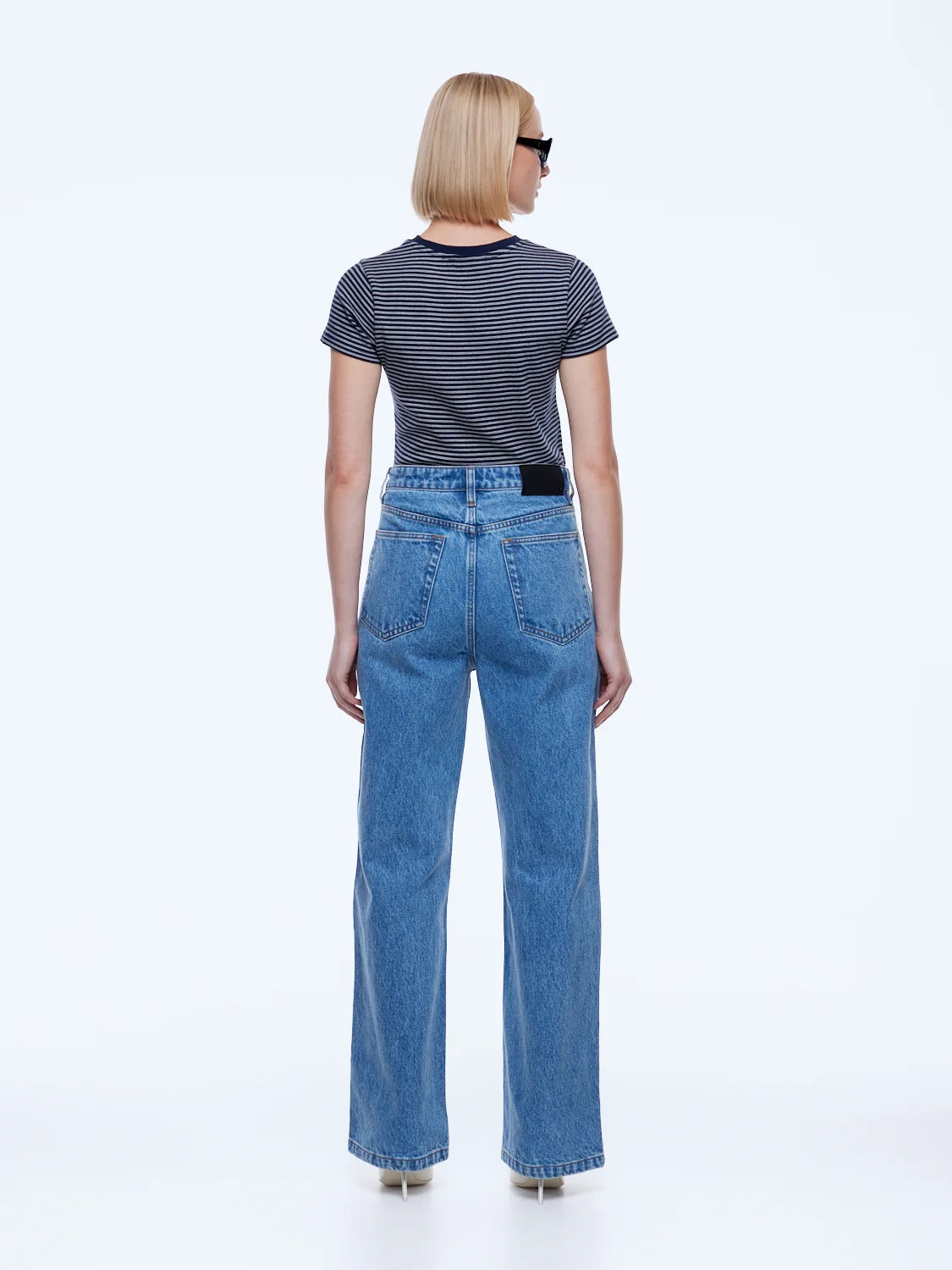 ENA PELLY Letti Straight Leg Jean LIGHT INDIGO