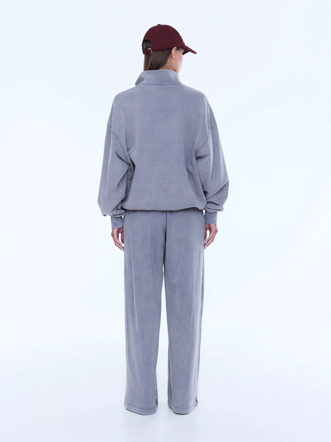 ENA PELLY Iva Jersey Polo DOVE GREY