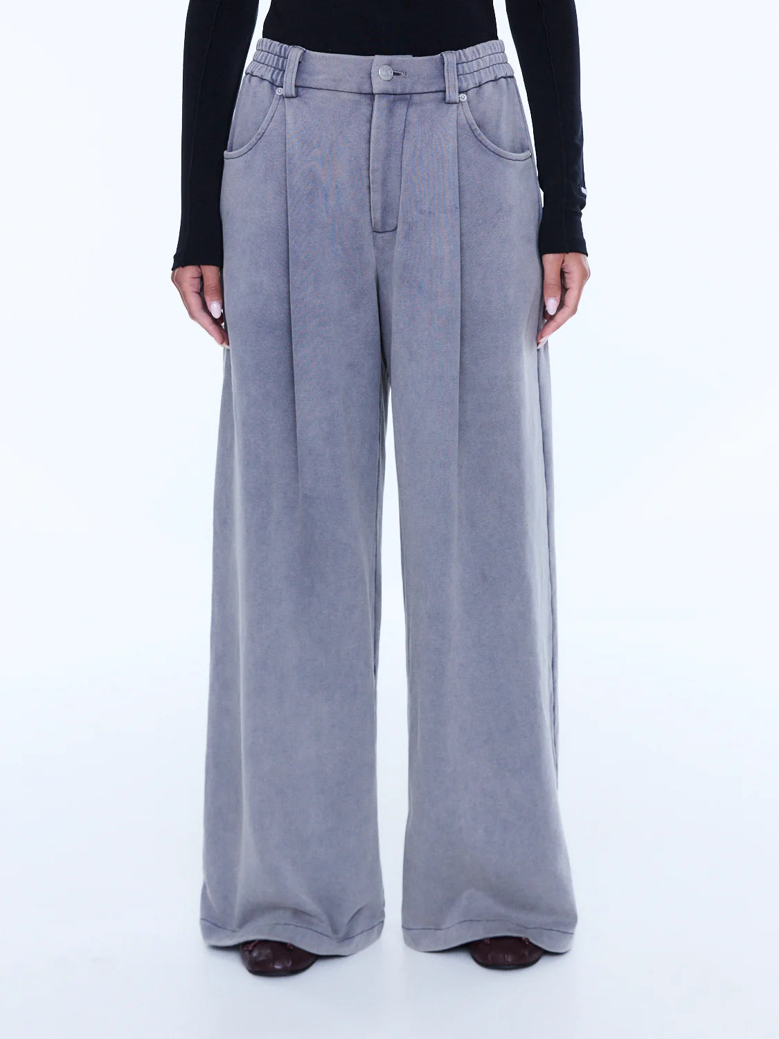 ENA PELLY Iva Jersey Pant DOVE GREY