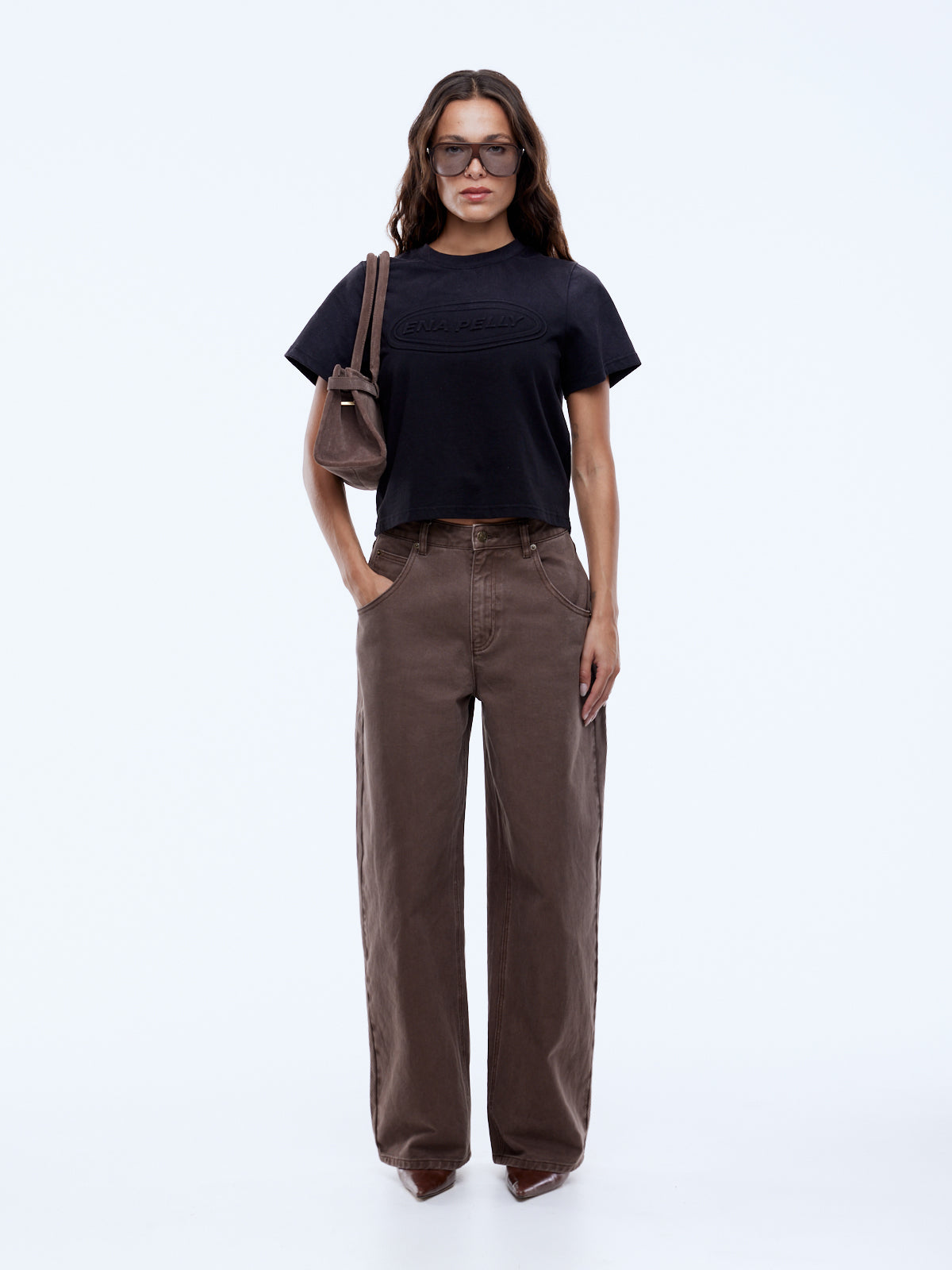 ENA PELLY Leesa Denim Jean WASHED MOCHA