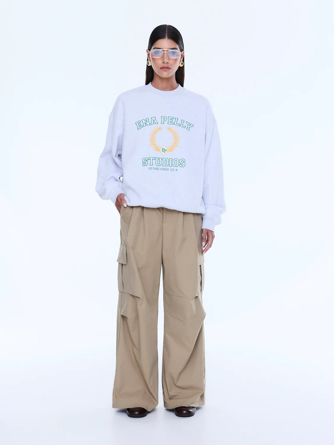 ENA PELLY Mila Sweater WHITE MARLE