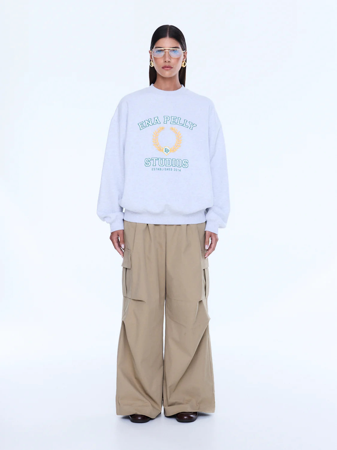 ENA PELLY Mila Sweater WHITE MARLE