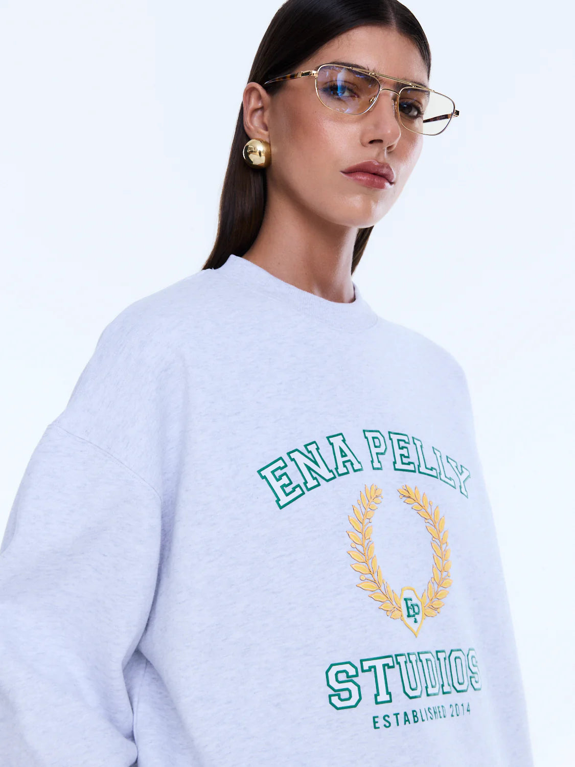 ENA PELLY Mila Sweater WHITE MARLE