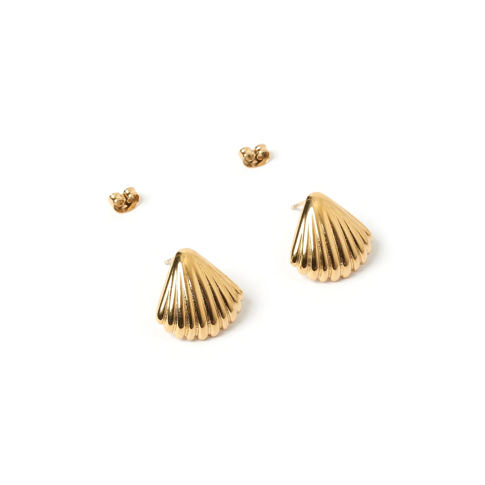 AOE Perla Shell Earrings GOLD
