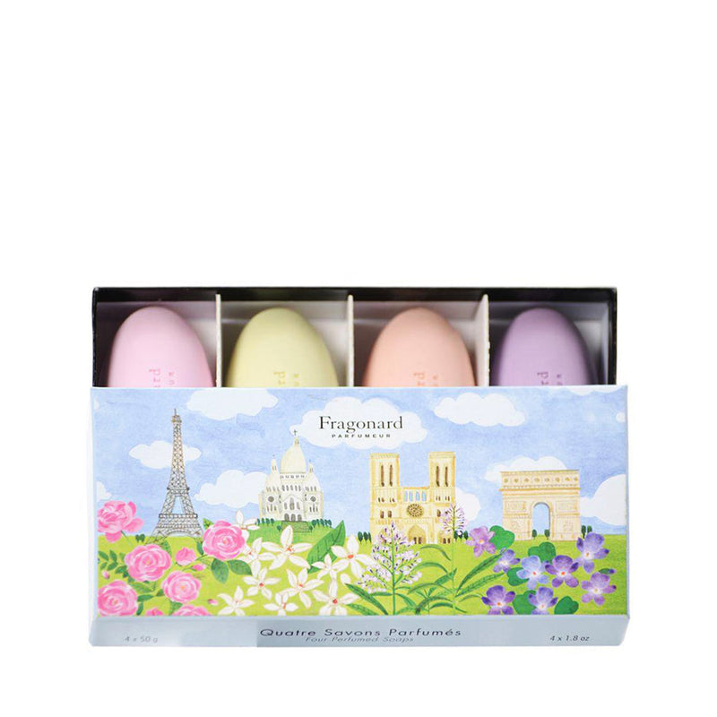 FRAGONARD Gift Box Soaps Set 4 PARIS