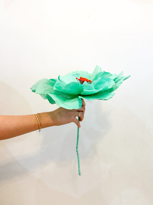 SAKURA Paper Flower Small TURQUOISE