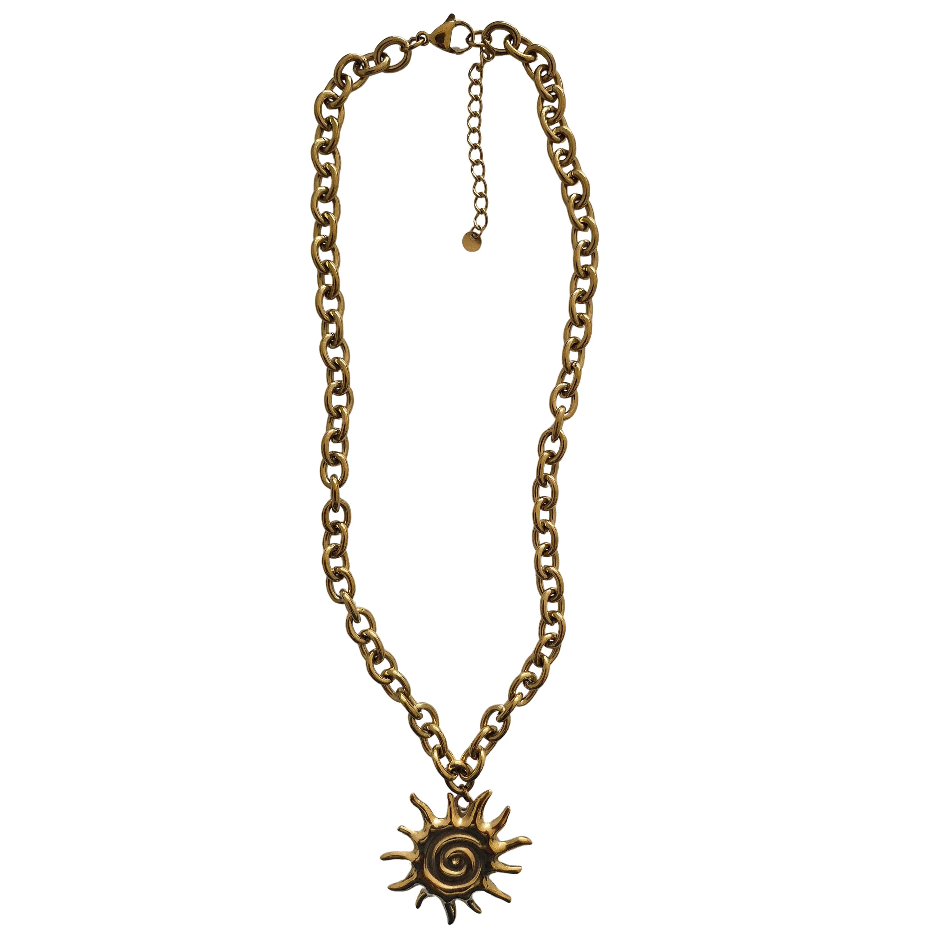 Gold Sun Necklace