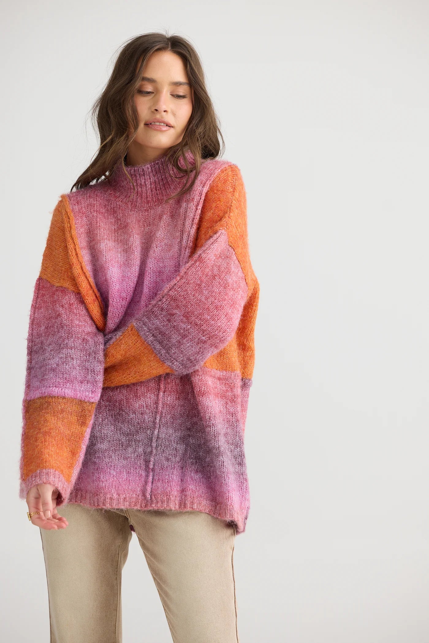 TALISMAN Eclipse Knit PINK + ORANGE