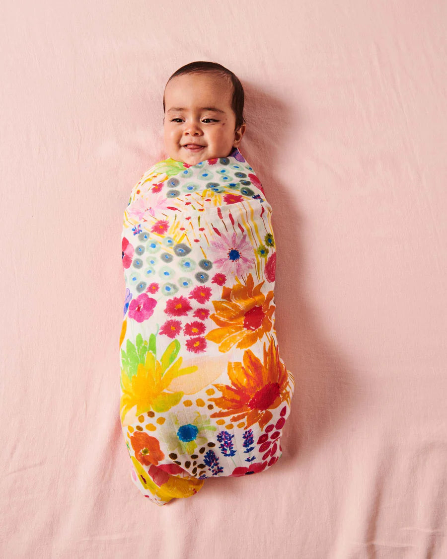 KIP & CO Bamboo Swaddle FIELD OF DREAMS