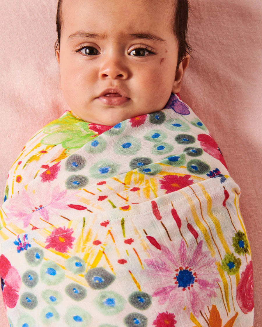 KIP & CO Bamboo Swaddle FIELD OF DREAMS