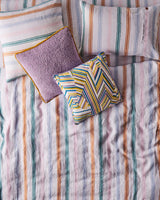 KIP & CO Embroidery Cushion STRIPES OF PAROS