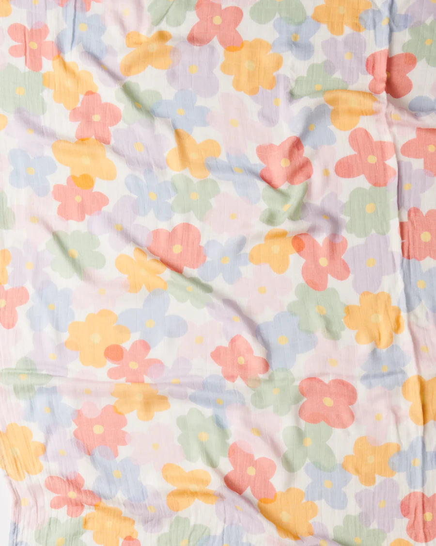 KIP & CO Bamboo Swaddle PAPER DAISY