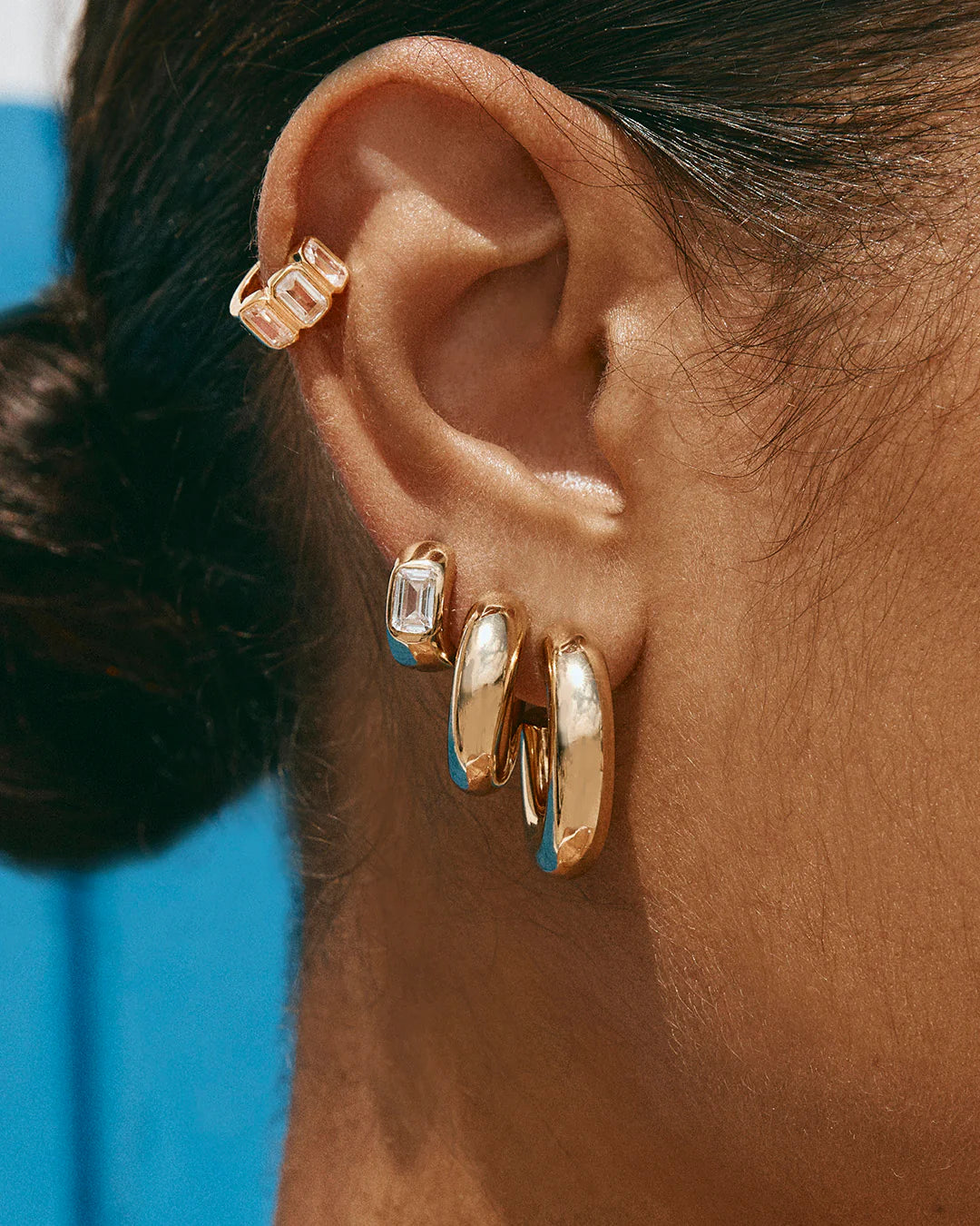 FAIRLEY Bold Gold Midi Hoops