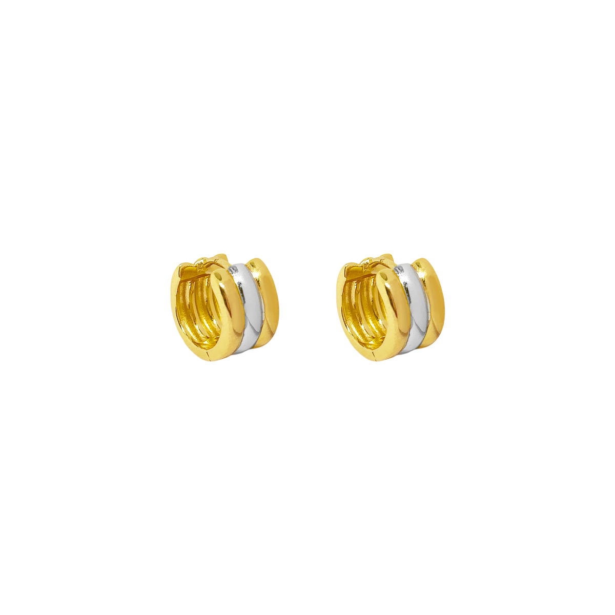 MOUNTAIN & MOON Farrah Earrings TWO TONE