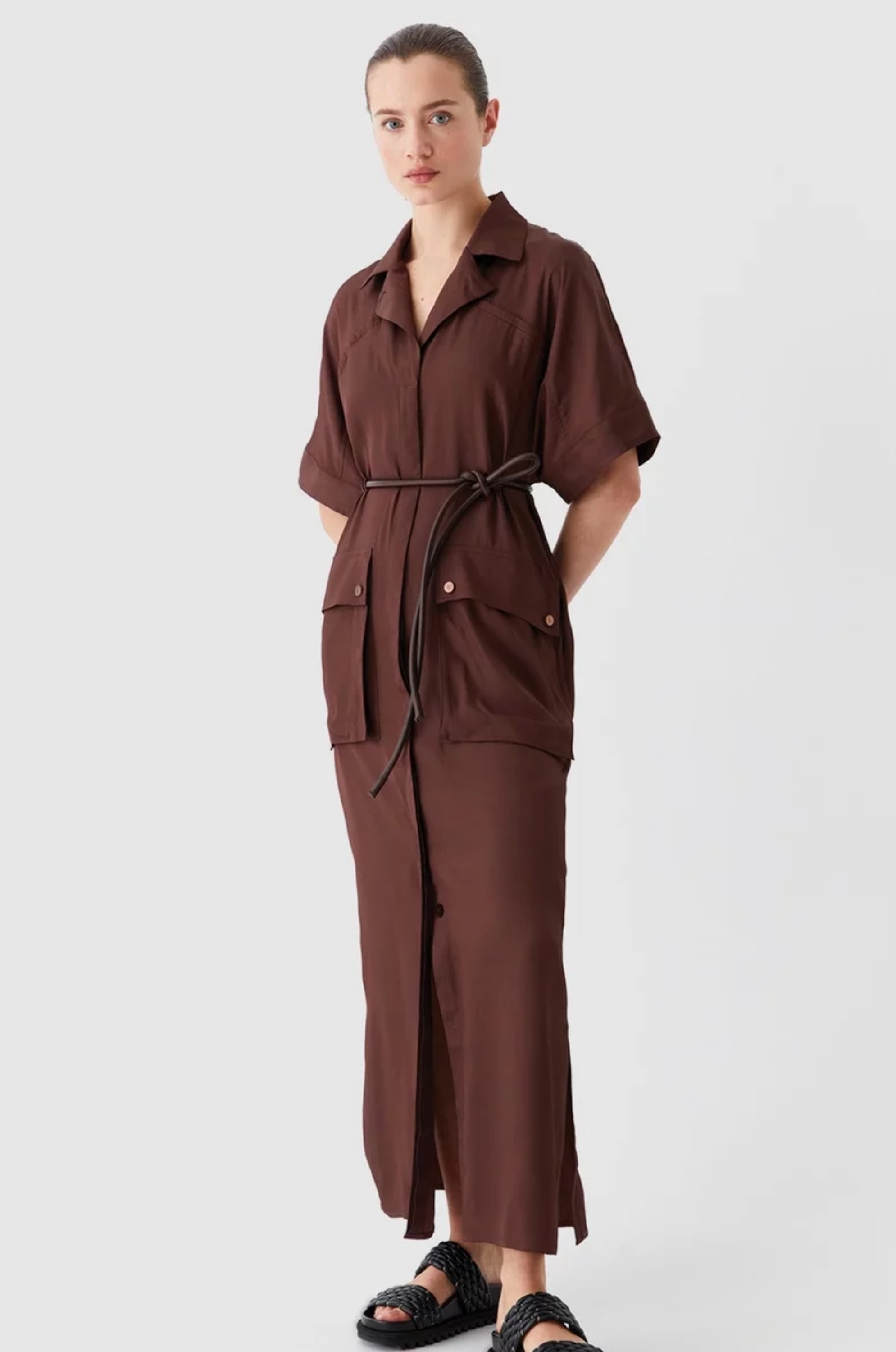 MORRISON Chloe Dress CHOCOLATE