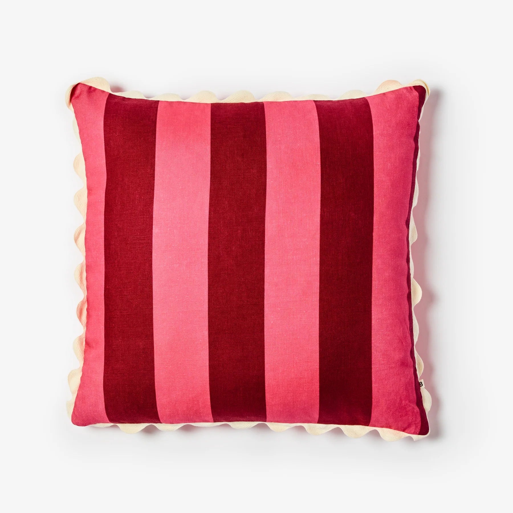 BONNIE & NEIL Big Stripe Cushion 60cm CERISE