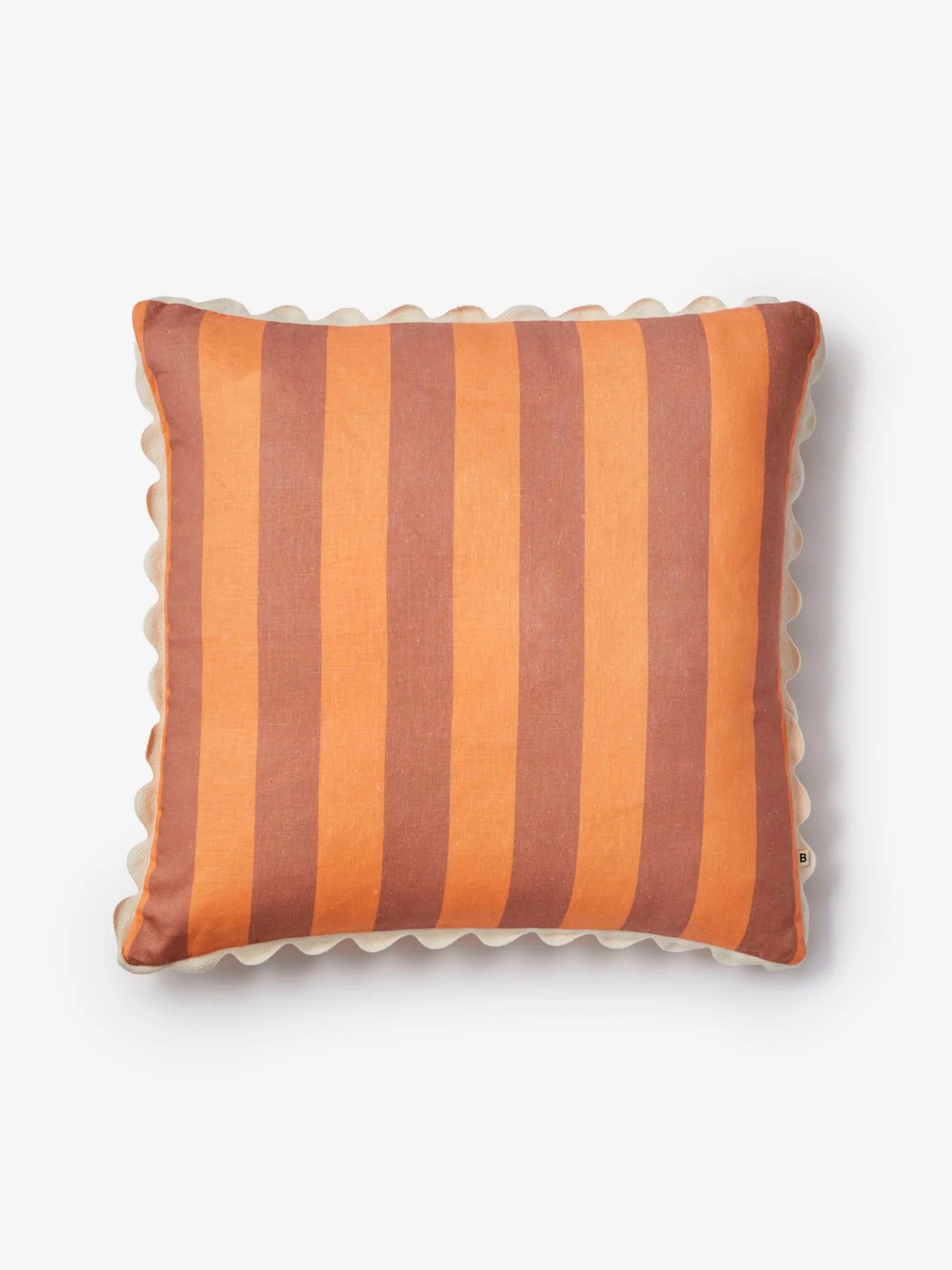 Bonnie & Neil Bold Stripe Peach Cushion 60CM