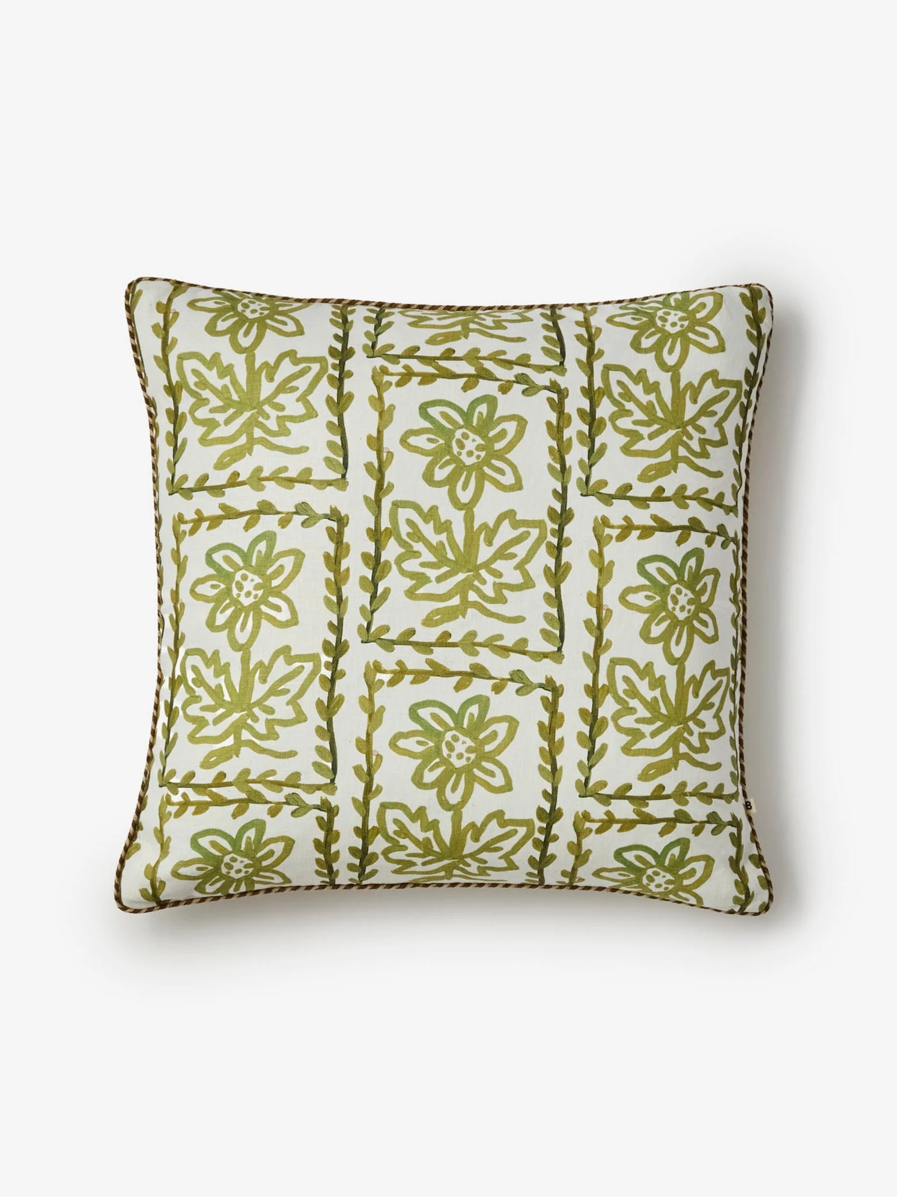 Bonnie & Neil Daisy Olive Cushion 60CM