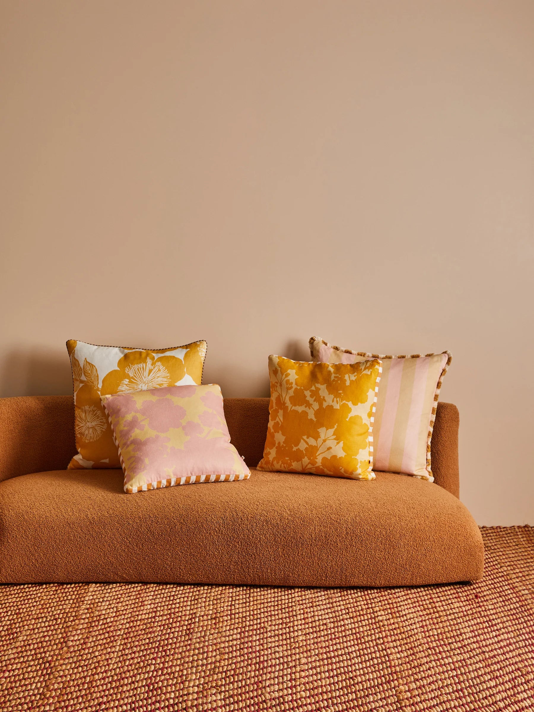 Bonnie & Neil Jardin Yellow Cushion 60CM