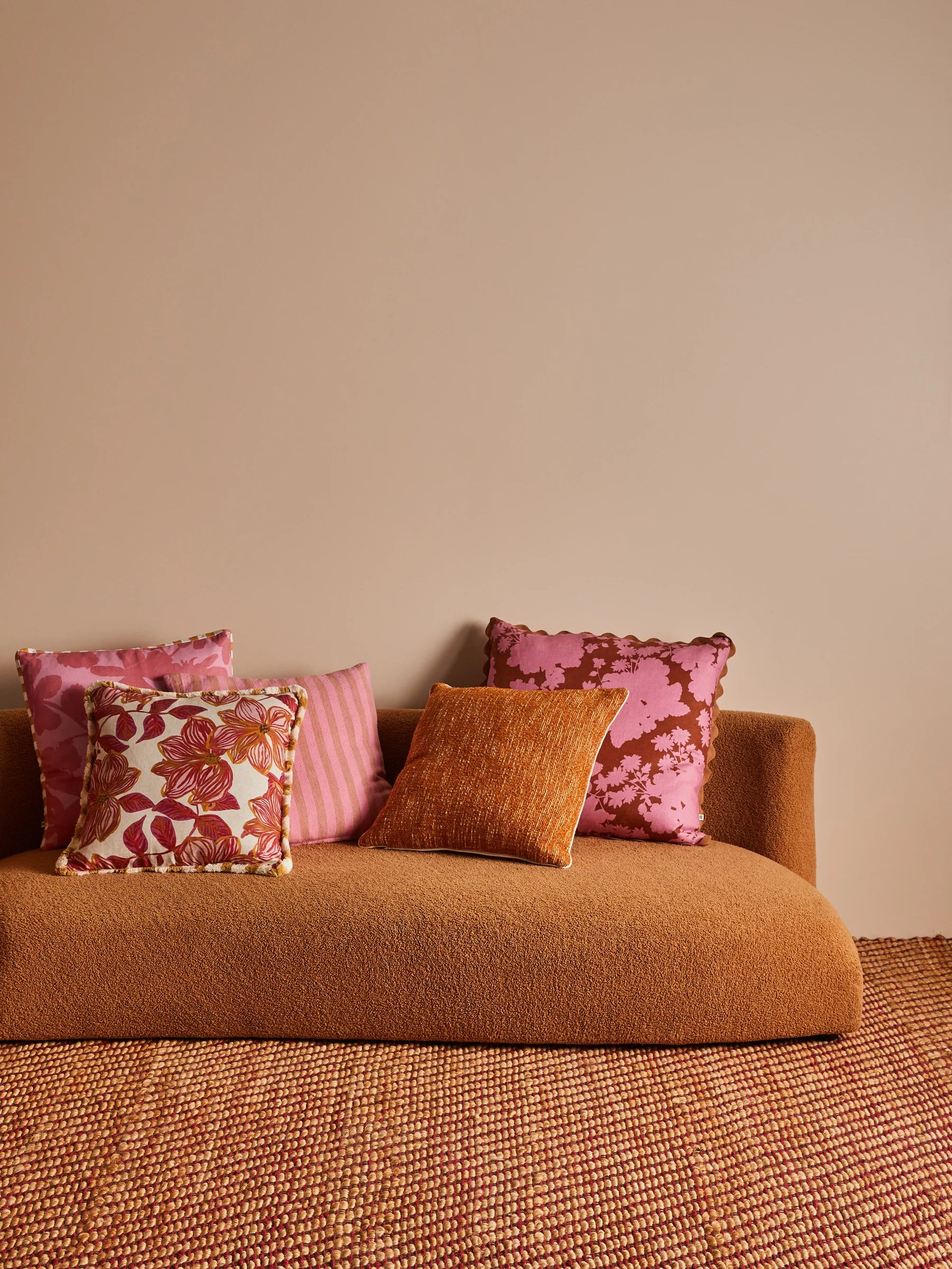 Bonnie & Neil Gardenia Cerise Cushion 60CM